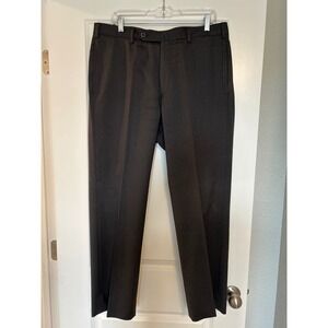 INCOTEX 1951 Men's Charcoal Wool 100% Dress Pants Size 36 Comfort Fit
